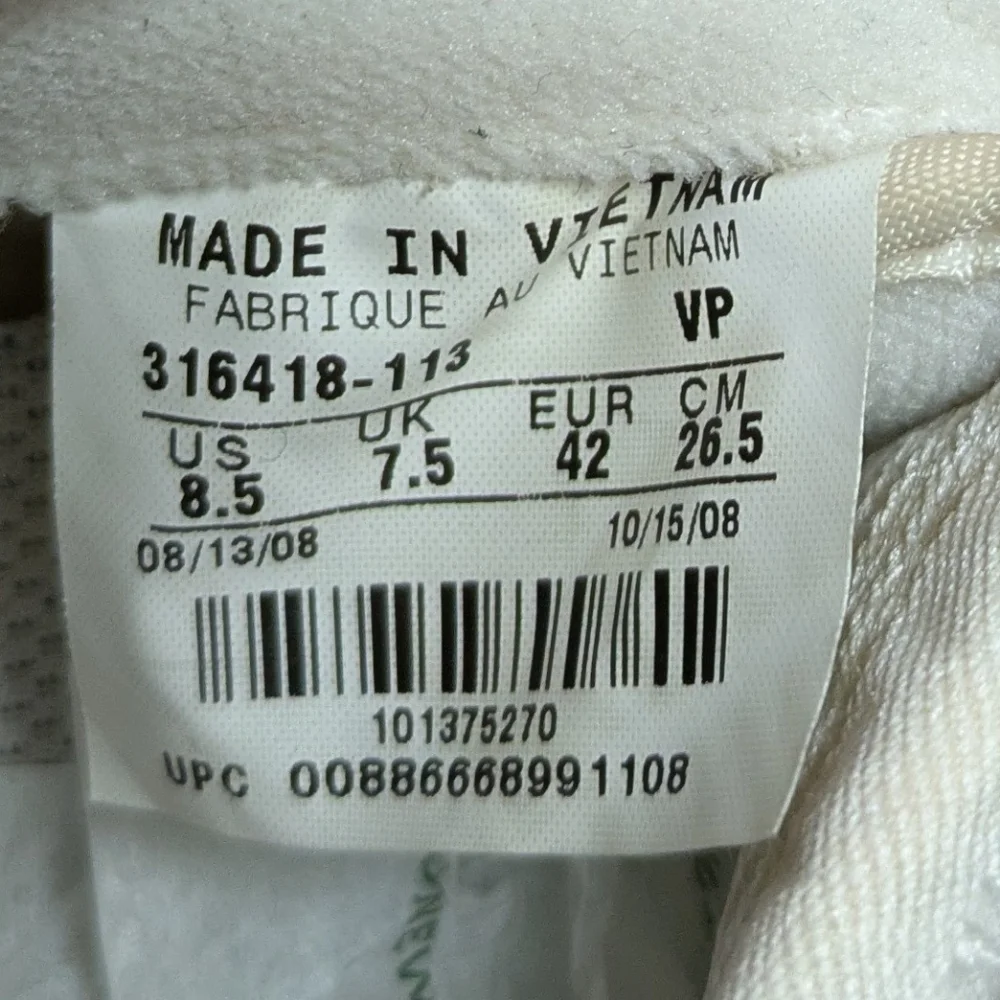 NIke Cortez 72 White Sneakers 2008 Womens Size 8.5